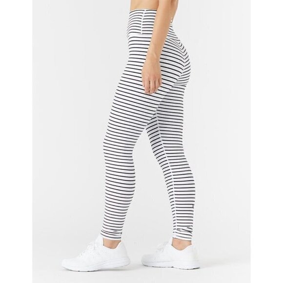 GLYDER High Power Legging White and Black Stripe Size XS - Picture 2 of 10